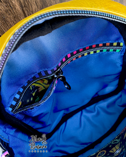 Yellow and Black Otherworld Girl Crossbody Bag